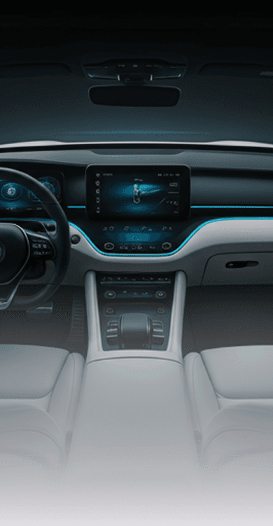 Luxury car interior mobile